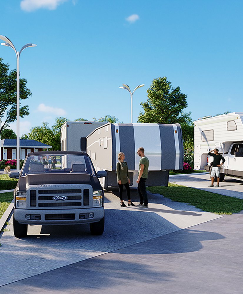 rv park drawing